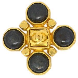 Chanel Rhombus Brooch Pin Gold 97A 165791